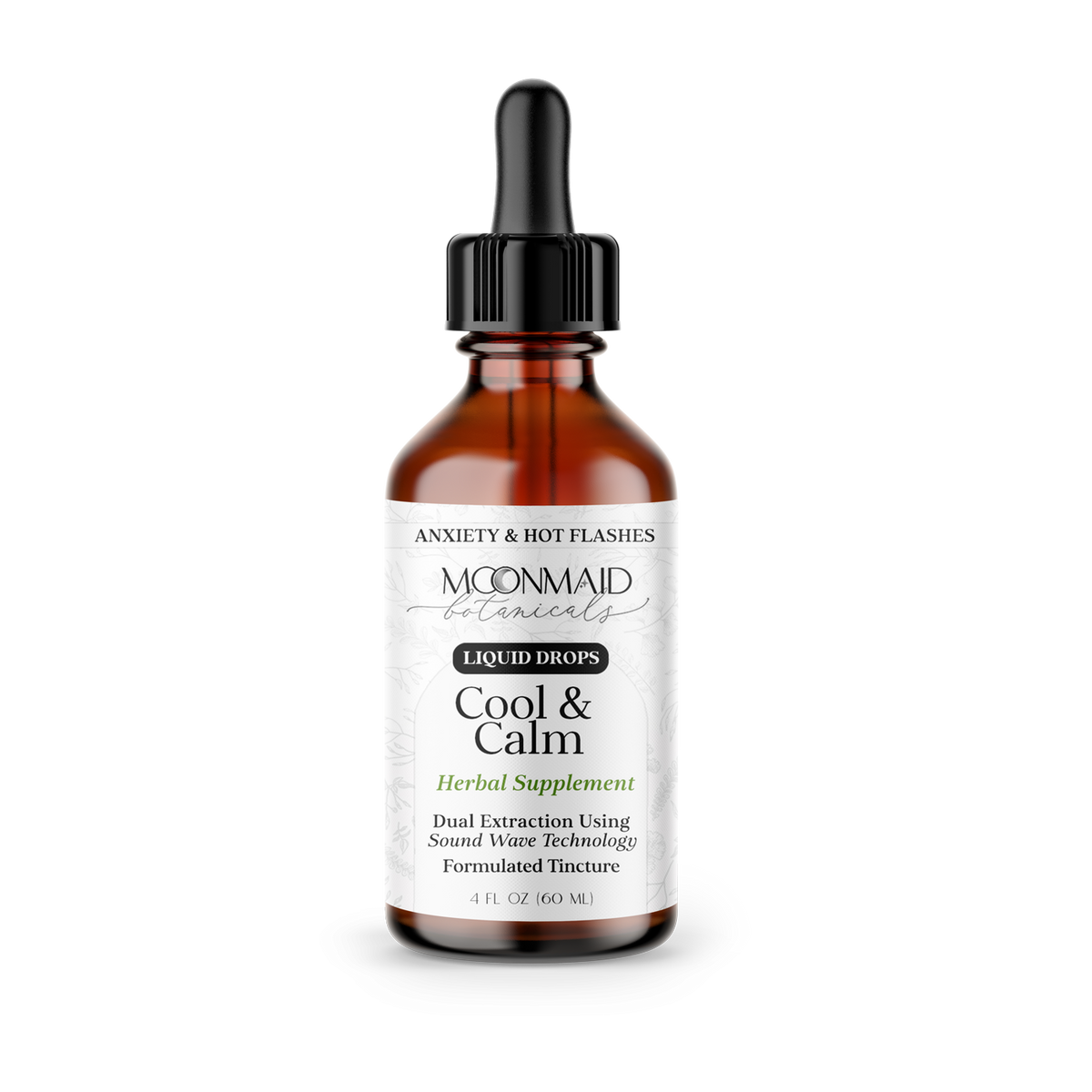 Cool & Calm | 2 oz Liquid Herbal Supplement – MoonMaid Botanicals